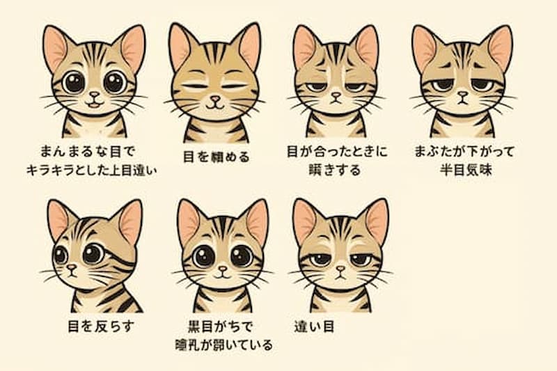 猫の目の７つの表情