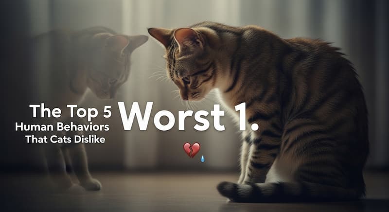 猫がうつむいて元気のない様子