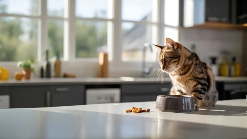 キャットフードと猫