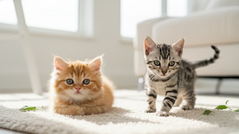 3~4か月の二匹の子猫